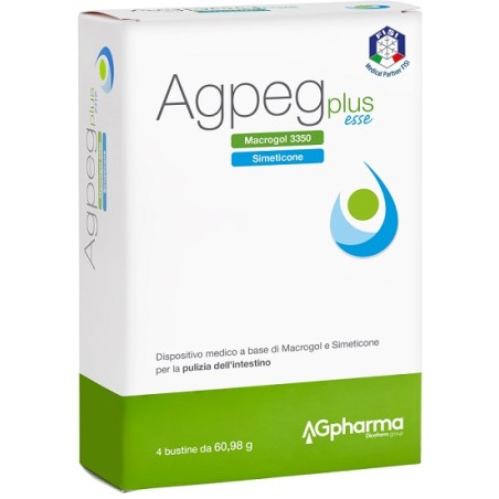 Agpharma Agpeg Plus Esse 4 Buste Orosolubili Da 60,98 G Agpharma Agpeg Plus Esse 4 Buste Orosolubili Da 60,98 G