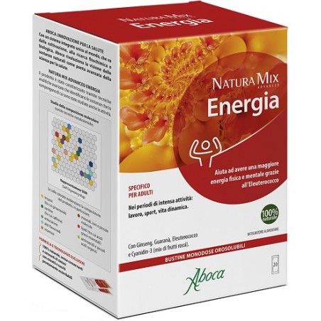 Aboca Natura Mix Advanced Energia 20 Bustine Aboca Natura Mix Advanced Energia 20 Bustine
