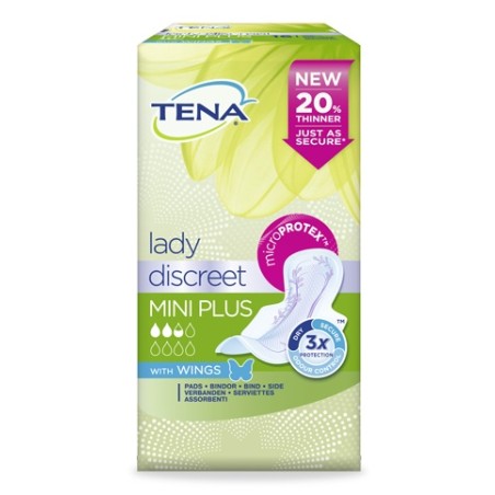 Essity Pannolone Sagomato Tena Discreet Mini Plus Wings 16 Pezzi Essity Pannolone Sagomato Tena Discreet Mini Plus Wings 16 Pezzi