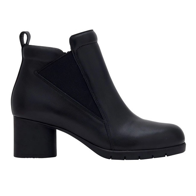 Scholl Calzatura Elodie Zip Leather W Black Tomaia Pelle Fodera Tomaia Tessuto Sottopiede Tessuto Suola Tpr Fitting F 37