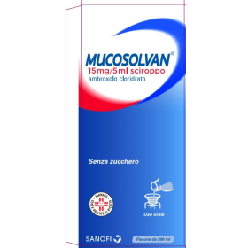 Mucosolvan 15 mg/5 ml Sciroppo per tosse grassa gusto Frutti di Bosco