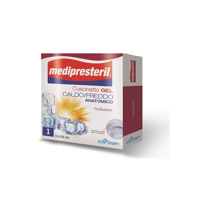 Corman Medipresteril Cuscinetto Caldo/freddo Anatomico 11x24cm Riutilizzabile