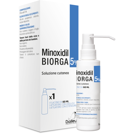 Laboratoires Bailleul Minoxidil Biorga 5%, Soluzione Cutanea Minoxidil