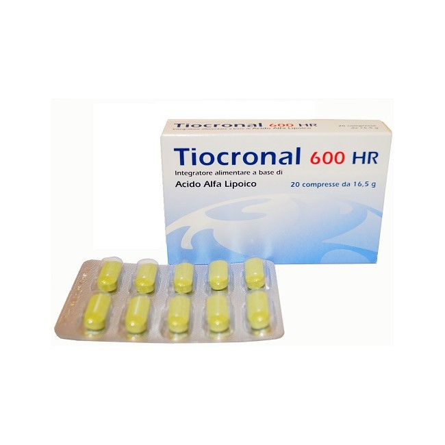 B. L. V. Pharma Group Tiocronal 600 Hr 20 Compresse B. L. V. Pharma Group Tiocronal 600 Hr 20 Compresse