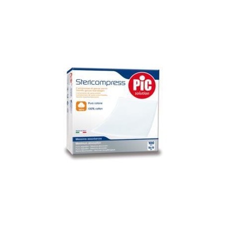 Pic Stericompress Garze Sterili Piegate in Astuccio 18cm x 40cm 12pz