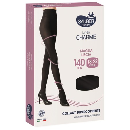 Sauber Charme 140 Denari Nero Taglia 5 Collant Sauber Charme 140 Denari Nero Taglia 5 Collant