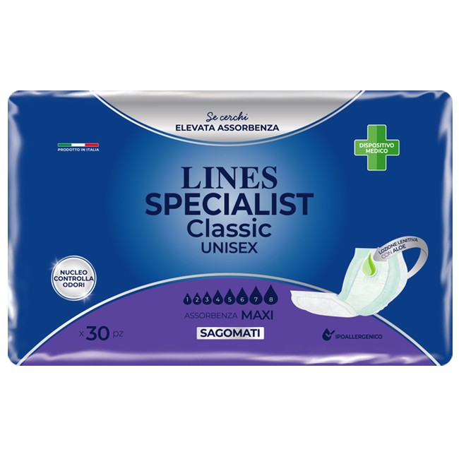 Fater Pannolone Per Incontinenza Lines Special Classic Sagomato Maxi 30 Pezzi