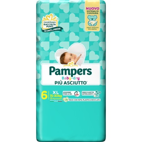 Fater Pampers Baby Dry Pannolino Downcount Xl 13 Pezzi Fater Pampers Baby Dry Pannolino Downcount Xl 13 Pezzi