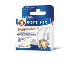 Pic soft fix cerotto su rocchetto in tessuto non tessuto 5cm x 5m