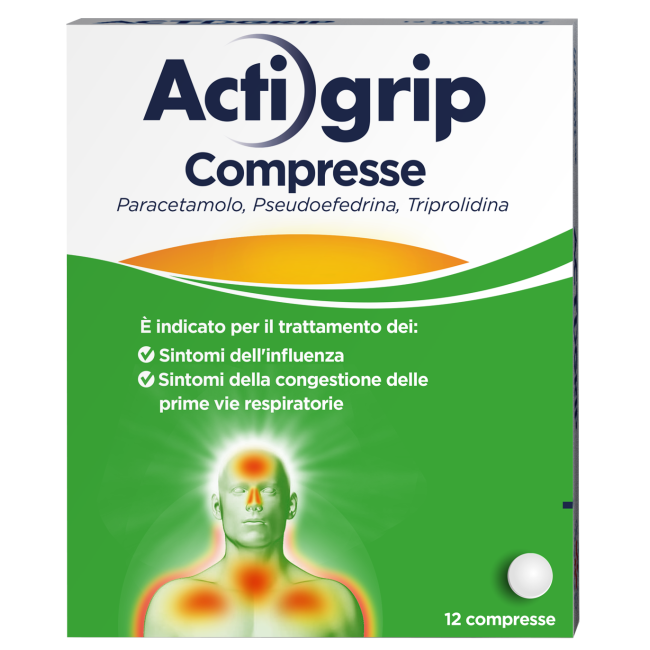 Actigrip  500mg 12 Compresse