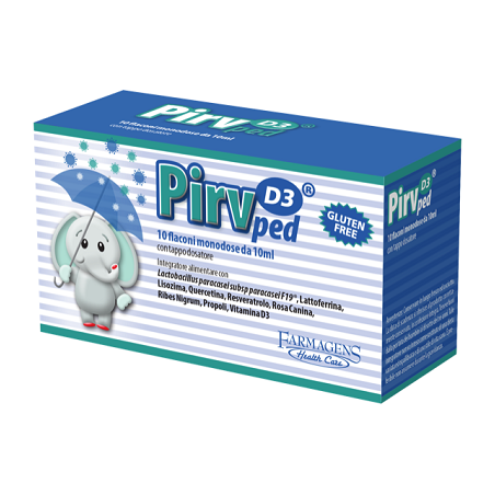 Farmagens Health Care Pirv D3 Ped 10 Flaconi Monodose Farmagens Health Care Pirv D3 Ped 10 Flaconi Monodose