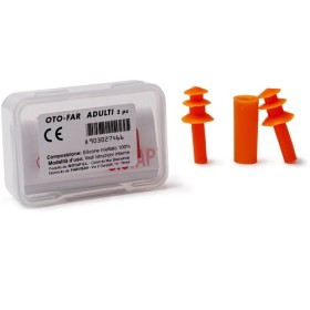 Farvisan Tappo Auricolare In Gomma Per Adulti Otofar 2 Pezzi