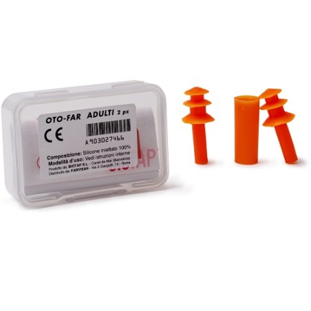 Farvisan Tappo Auricolare In Gomma Per Adulti Otofar 2 Pezzi