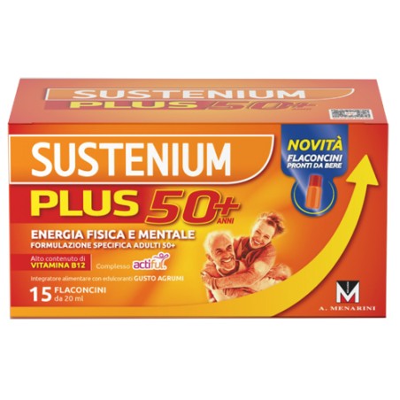 Menarini Sustenium Plus 50+ 15 Flaconcini Menarini Sustenium Plus 50+ 15 Flaconcini