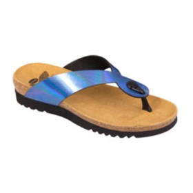Scholl Calzatura Kenna Synthetic Iridescent Womens Blue 40 Tomaia Similpelle Iridescente Fodera Tomaia Feltro Sottopiede Microfi