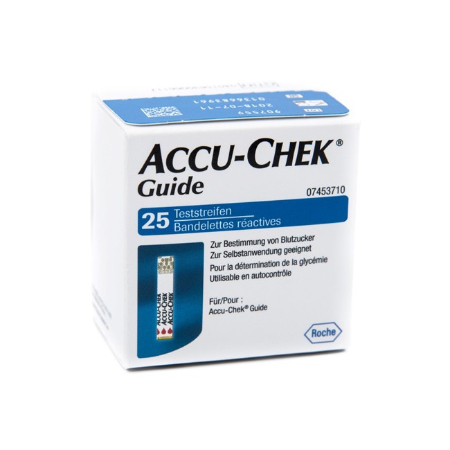 Roche Strisce Misurazione Glicemia Accu-chek Guide 25 Pezzi Confezione Retail