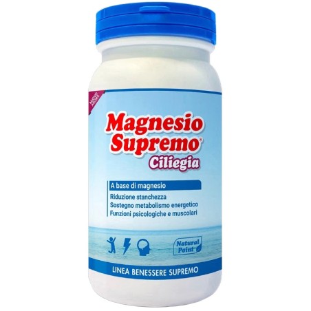 Natural Point Magnesio Supremo Ciliegia Polvere 150 G Natural Point Magnesio Supremo Ciliegia Polvere 150 G