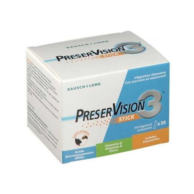 Bausch + Lomb Preservision 3 30 Stick Orosolubili Da 2 G