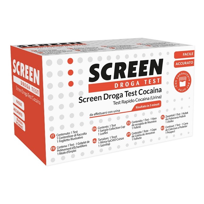 Screen Italia Screen Droga Test Cocaina Test Antidroga Con Contenitore Urina