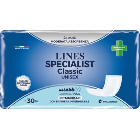 Fater Pannolone Lines Specialist Classic Rettangolare Con Barriera 30 Pezzi