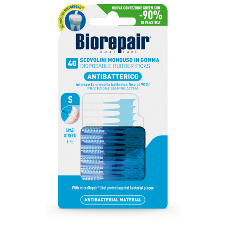 Coswell Biorepair Oral Care Antibatterico Scovolini Monouso In Gomma Spazi Stretti 40 Pezzi Coswell Biorepair Oral Care Antibatterico Scovolini Monouso In Gomma Spazi Stretti 40 Pezzi