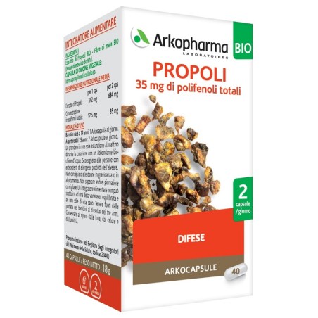 Arkopharma Propoli Bio 40 Capsule Arkopharma Propoli Bio 40 Capsule