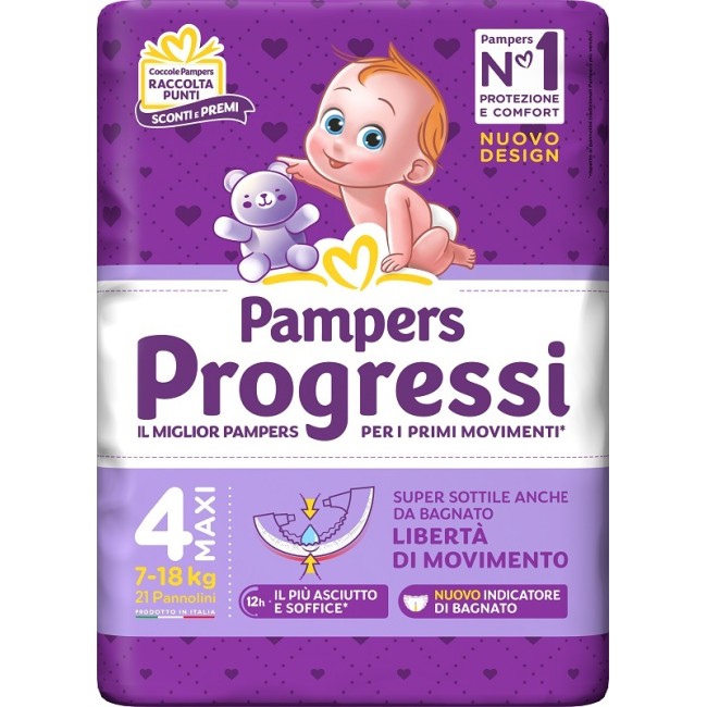 Fater Pampers Progressi Maxi 21 Pezzi Fater Pampers Progressi Maxi 21 Pezzi