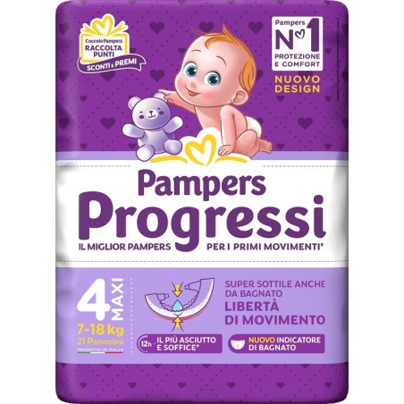 Fater Pampers Progressi Maxi 21 Pezzi Fater Pampers Progressi Maxi 21 Pezzi