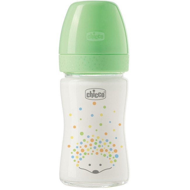Chicco Perfect Easy Biberon in vetro verde a flusso lento Chicco Perfect Easy Biberon in vetro verde a flusso lento