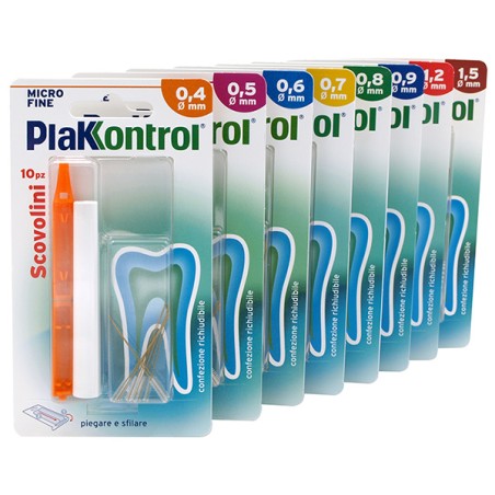 Ideco Plakkontrol Minigrip Scovolino 0,4 Mm 10 Pezzi