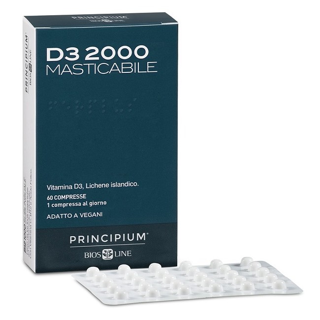 Bios Line Principium D3 2000 Masticabile 60 Compresse