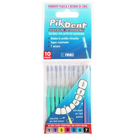 Fimo Pikdent Stuzzicolino 6 Verde 10 Pezzi