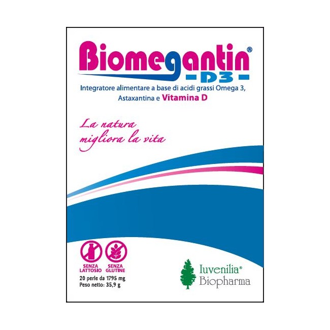 Iuvenilia Biopharma Biomegantin D3 20 Perle Iuvenilia Biopharma Biomegantin D3 20 Perle