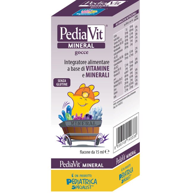 Pediatrica Pediavit Mineral Gocce 15 Ml