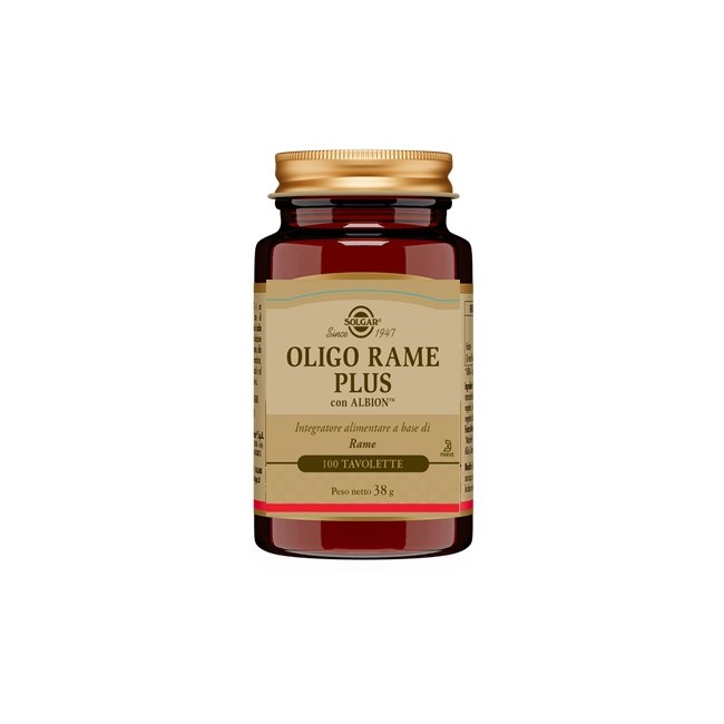 Solgar Oligo Rame Plus 100 Compresse