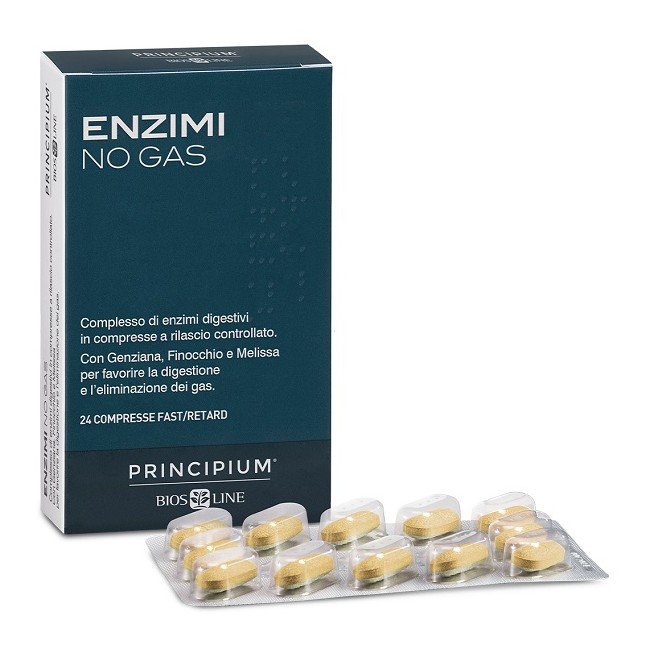 Bios Line Principium Enzimi No Gas Fast/retard 24 Compresse
