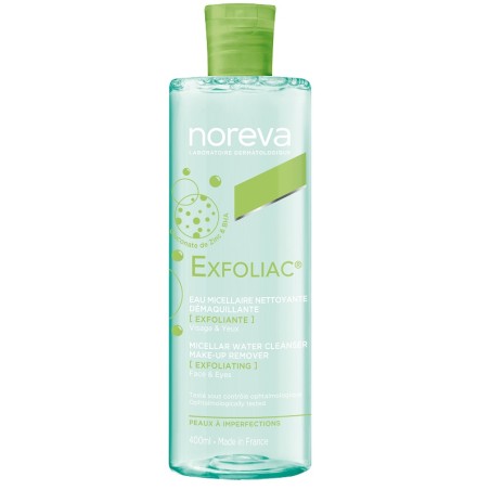 Noreva Exfoliac Acqua Micellare Detergente Struccante Esfoliante 400 Ml