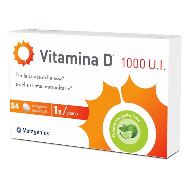 Metagenics Vitamina D 1000 Ui 84 Compresse Masticabili