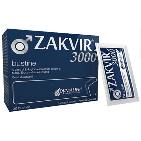 Dymalife Pharmaceutical Zakvir 3000 20 Bustine 122 G