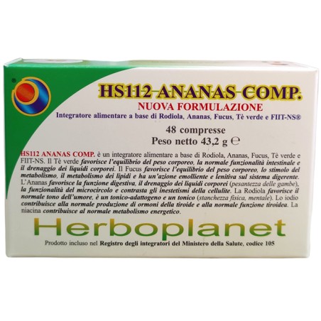 Herboplanet Hs112 Ananas Comp 48 Compresse Herboplanet Hs112 Ananas Comp 48 Compresse