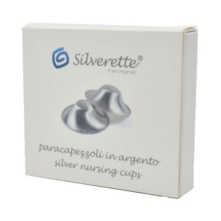 Silverette Mini Coppette Protezione Capezzoli In Argento 2 Pezzi Silverette Mini Coppette Protezione Capezzoli In Argento 2 Pezzi