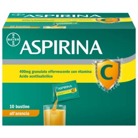Aspirina 400 mg Granulato Effervescente con Vitamina C 10 bustine 10 g