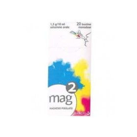 Mag 2 Magnesio Pidolato 2,25g 10ml Soluzione Orale 20 Bustine Monodose
