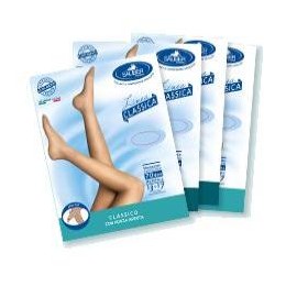 Sauber gambaletto open toe maglia microrete 70 den colore neutro beige taglia 3 linea classica