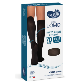 Sauber Linea Uomo 70D Calza Q-Skin Nero TG. L/XL