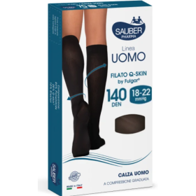 Sauber Linea Uomo 140D Calza Q-Skin Nero TG. L/XL