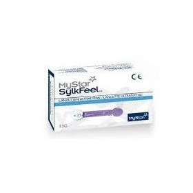 Lancette pungidito mystar sylkfeel lancets 33 gauge 25 pezzi