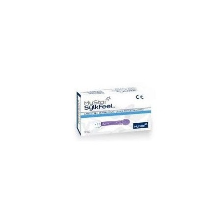 Lancette pungidito mystar sylkfeel lancets 33 gauge 25 pezzi Lancette pungidito mystar sylkfeel lancets 33 gauge 25 pezzi