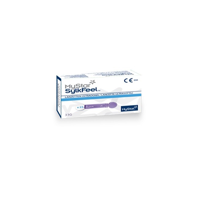 Lancette pungidito mystar sylkfeel lancets 33 gauge 50 pezzi Lancette pungidito mystar sylkfeel lancets 33 gauge 50 pezzi