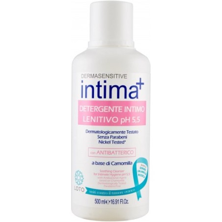 Intima+ detergente intimo lenitivo ph 5.5 rosa 500 ml Intima+ detergente intimo lenitivo ph 5.5 rosa 500 ml